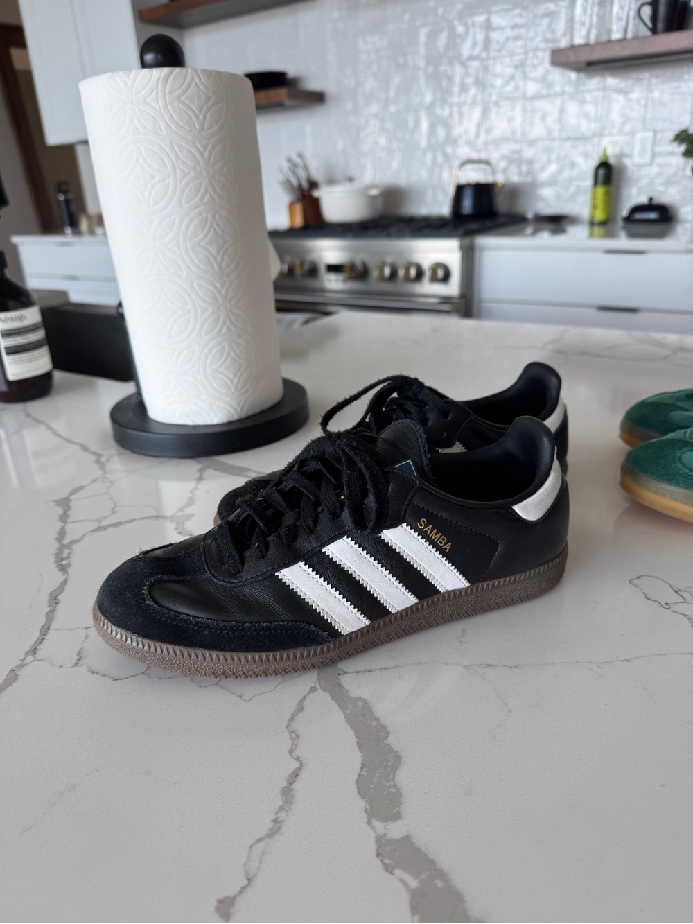 adidas Samba Black with White Stripes